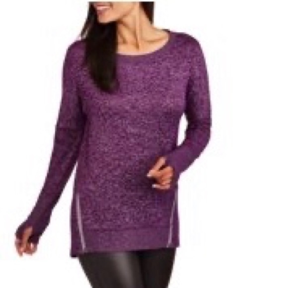 NWT Danskin Now purple crewneck pullover XS - Picture 7 of 7